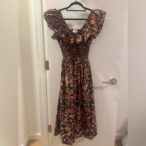 Something Navy Multicolor Floral Maxi Dress